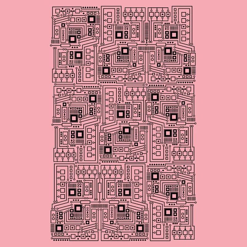 Platine CPU Motiv Technik Muster Computer Geschenk