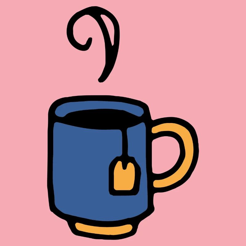 Tasse mit Teebeutel