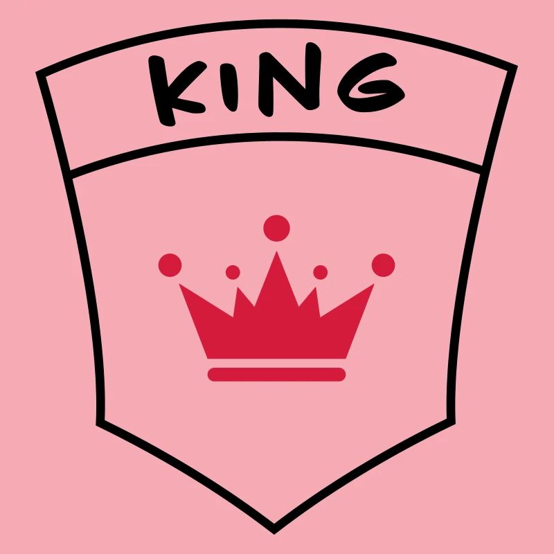 King on breast pocket