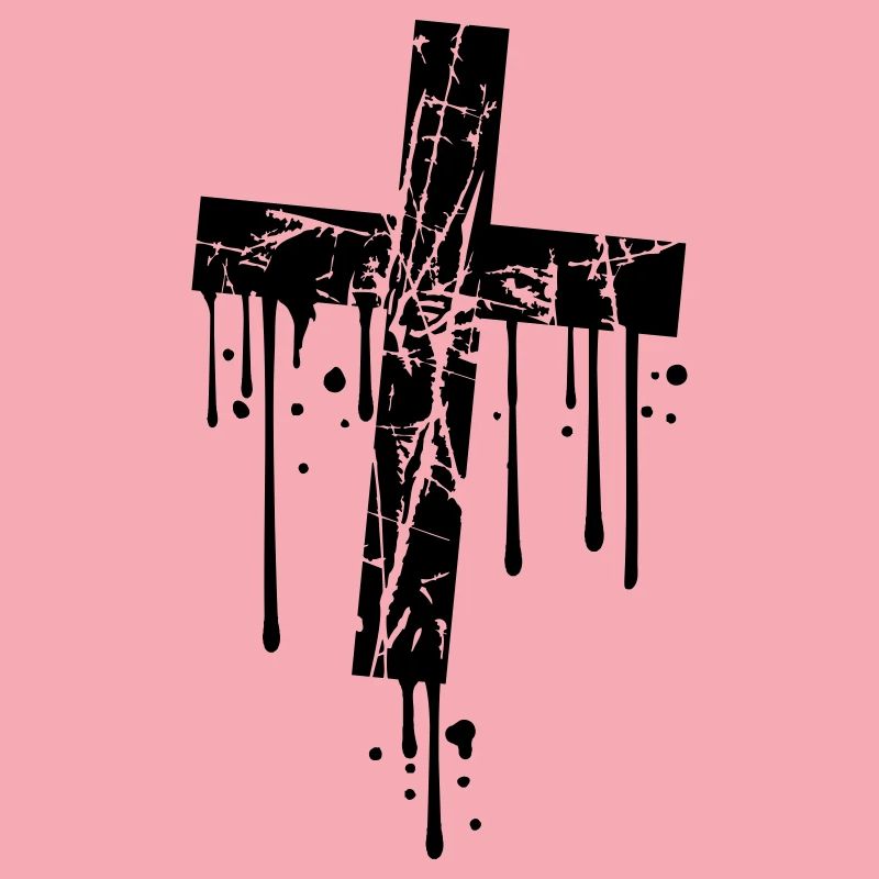 drop graffiti stamp scratch cracks old cross g