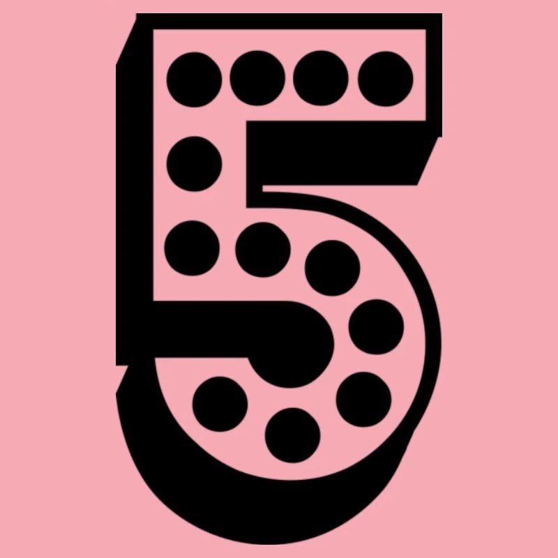 5. 5 ANS. 5e ANNIVERSAIRE. ANNIVERSAIRE 5 ANS. 5.