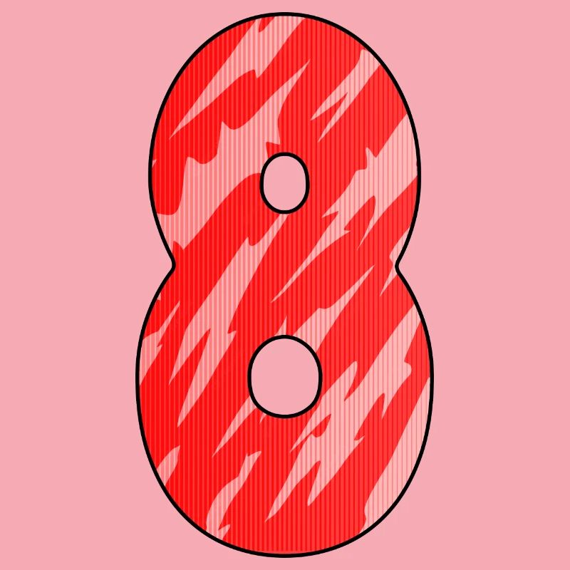 8 Red Pattern