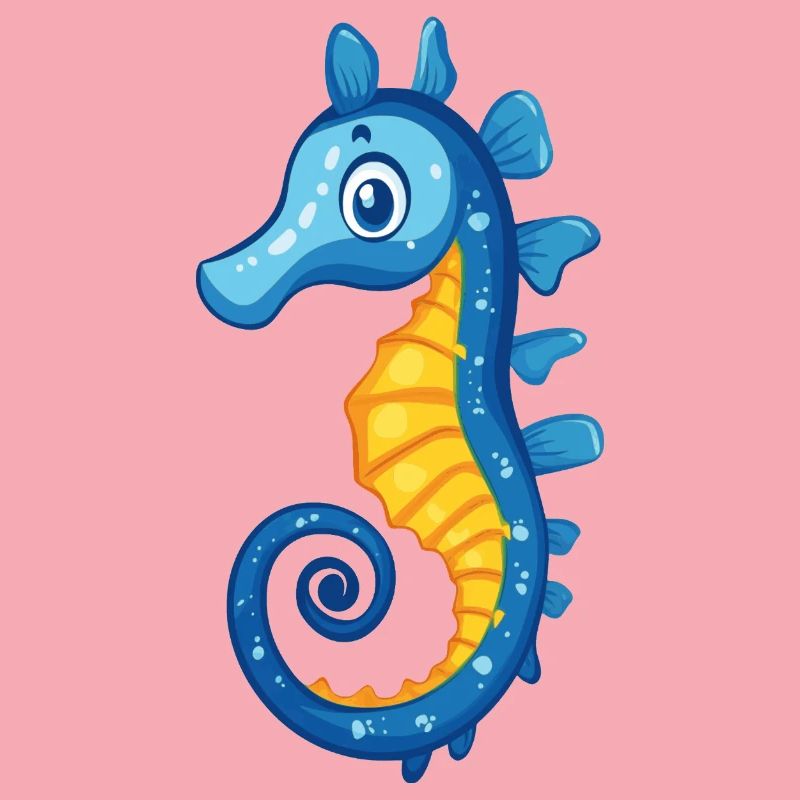 Hippocampe bleu