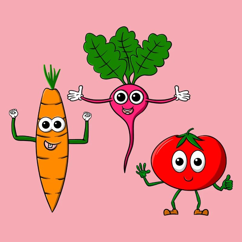 Vegetable course - three cool vegetables