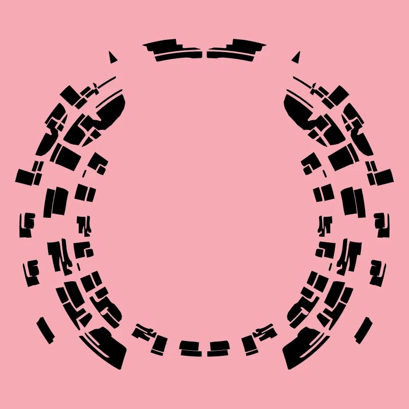 Circle border pattern round frame