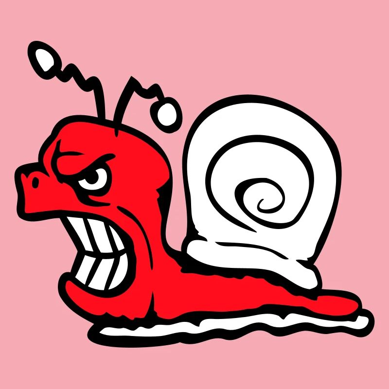 Snail Evil Angry Attack Teeth Grinding Sour
