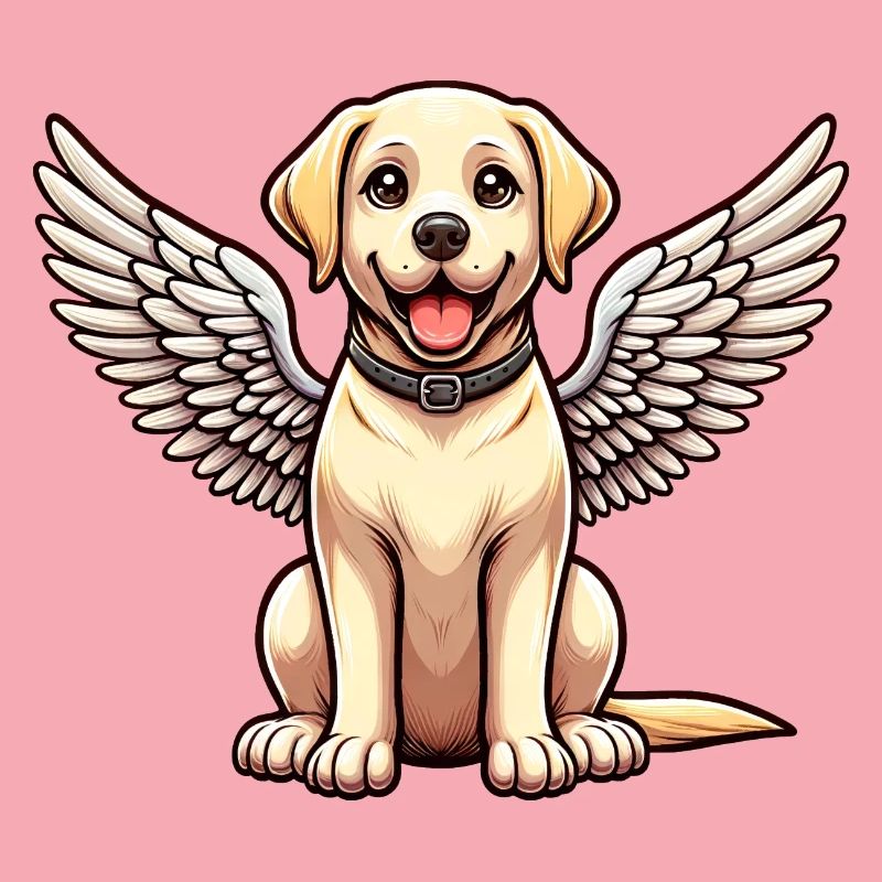 Labrador Retriever Comic Engel