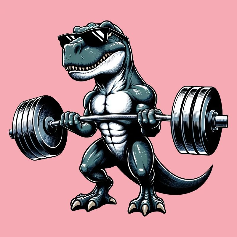 Cool Dino T-Rex Workout Dumbbell Workout Design
