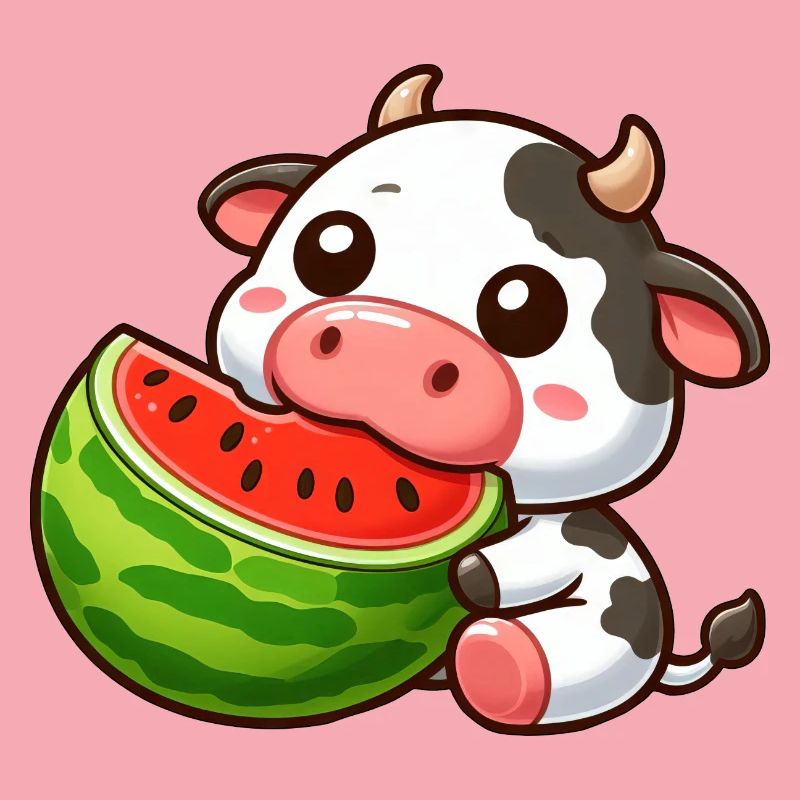 Drôle de vache Bull Melon pastèque d’été