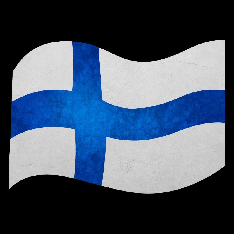 Carte/Drapeau de la Finlande