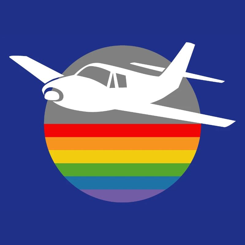 Rainbow Airplane white
