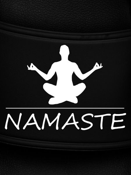 White Namaste Yoga