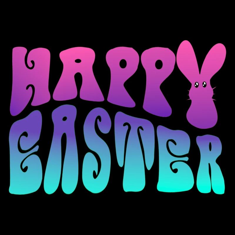 Happy Easter lettering