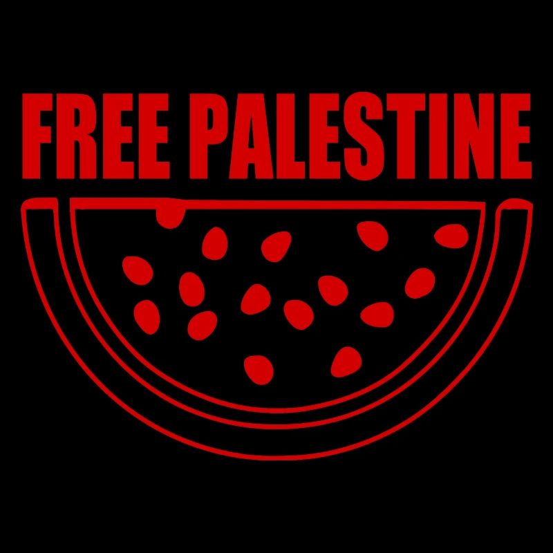 Free palestine watermelon melon