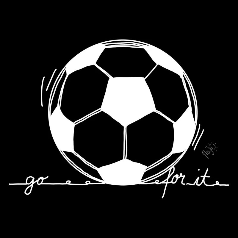 Fußball - go for it / weiß
