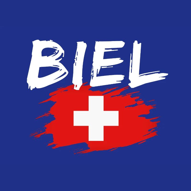 Bienne Suisse Drapeau