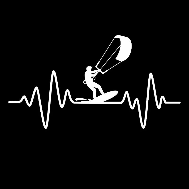 Kitesurf heartbeat kitesurfer