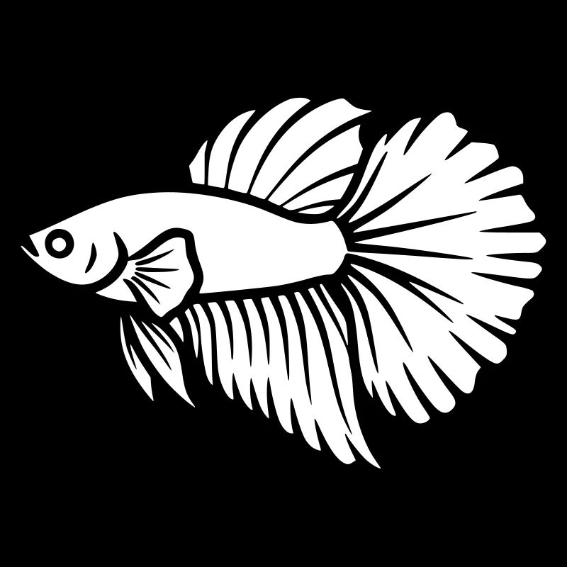 Kampffisch Betta Fisch Aquaristik Vektor