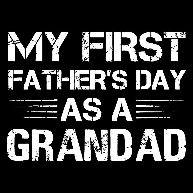 My First Father's Day as a Grandad Retro Style 