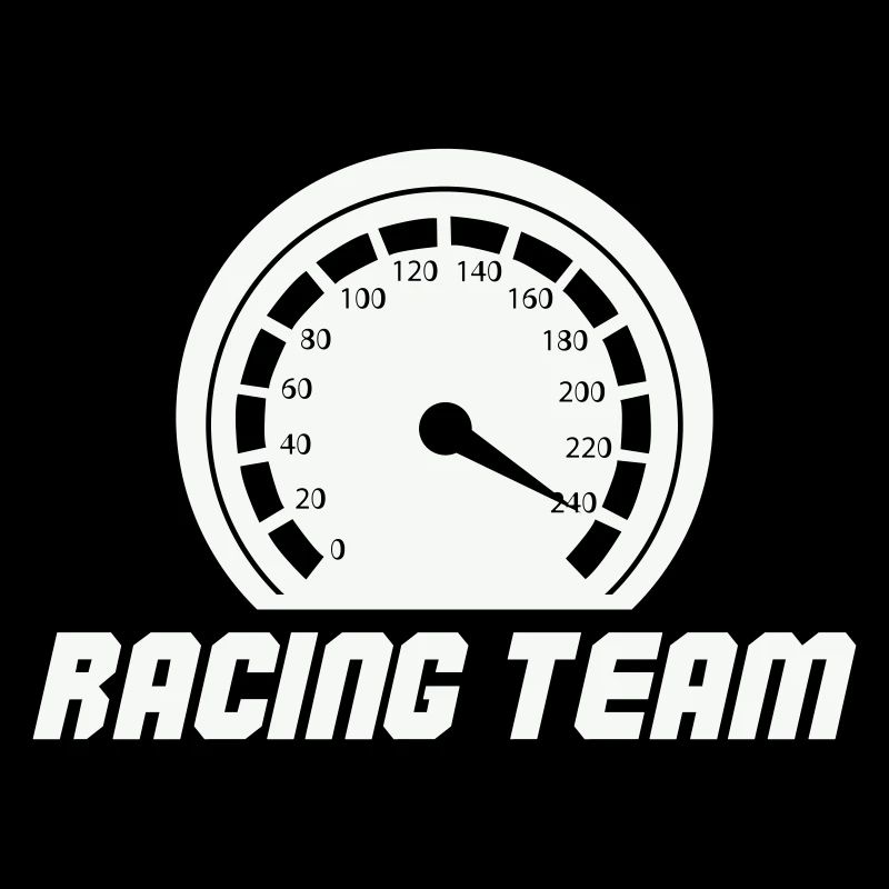 Emblème du compteur de vitesse de l’équipe de course