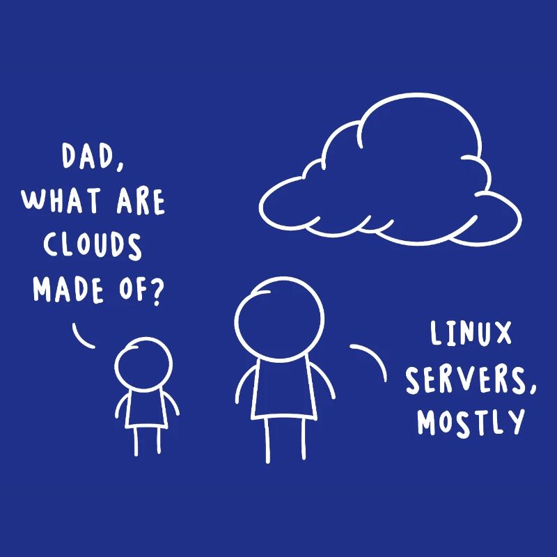 Linux Server Cloud Computing Funny Saying