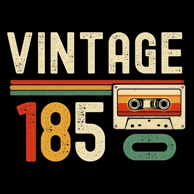 Vintage 1850 Cassette rétro