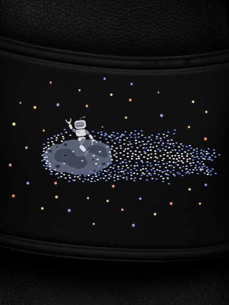 Roboter auf Meteoroid