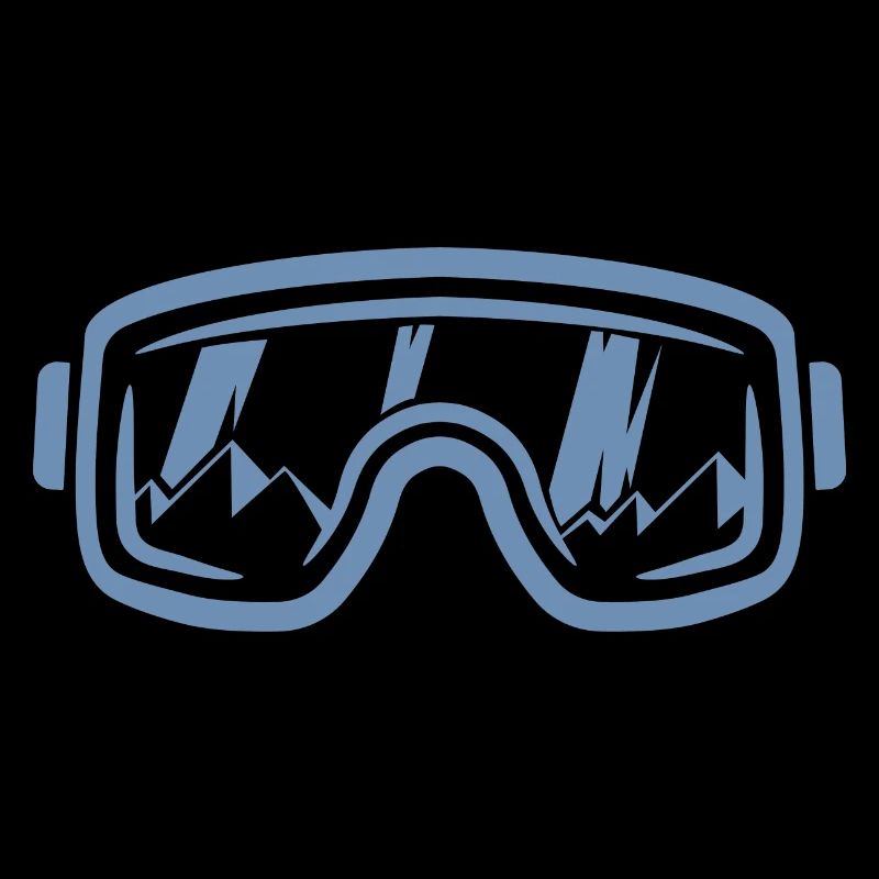 Skibrille Skifahrer Snowboard Berge