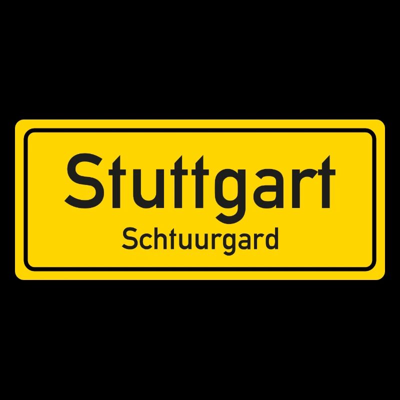 Ortsschild Stuttgart Deutschland