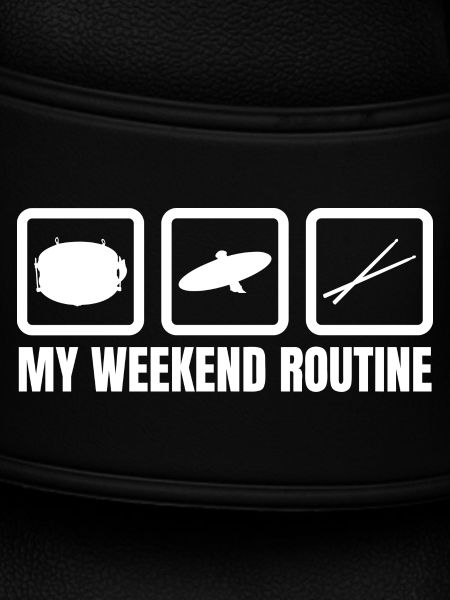Schlagzeuger Wochenendroutine