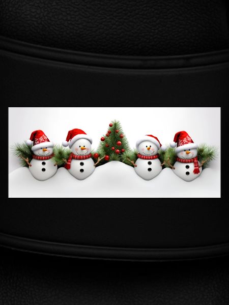 Schneemann mit Weihnachtsbaum