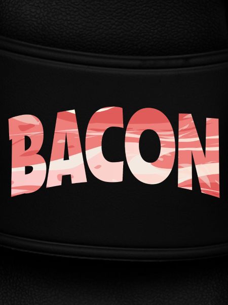 Backward Turned Bacon Illustration