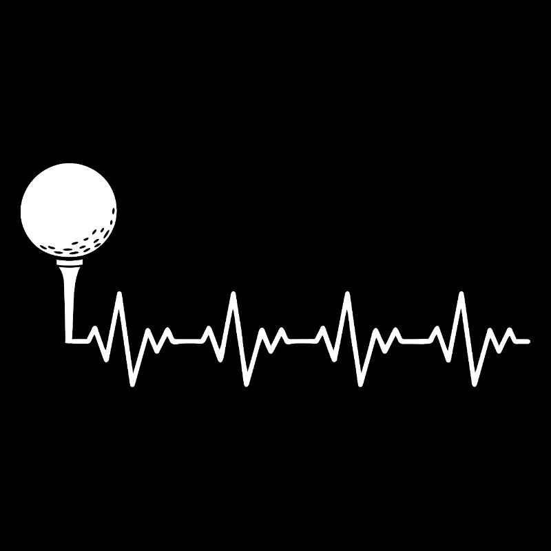 Golf Golfer Golfball EKG Herzschlag Herzfrequenz