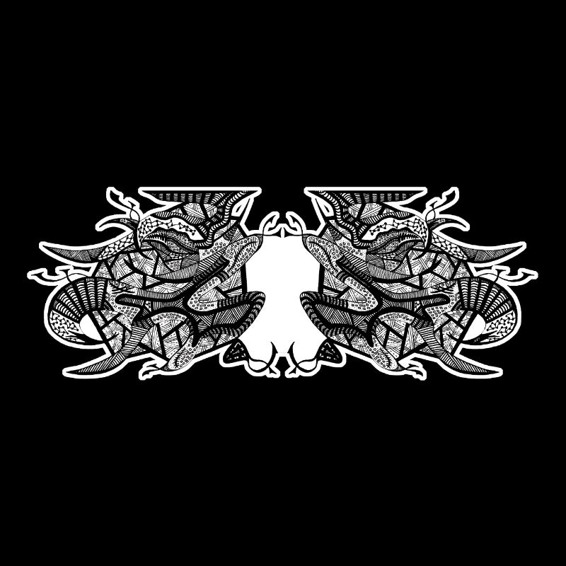Design abstrait noir et blanc n°7
