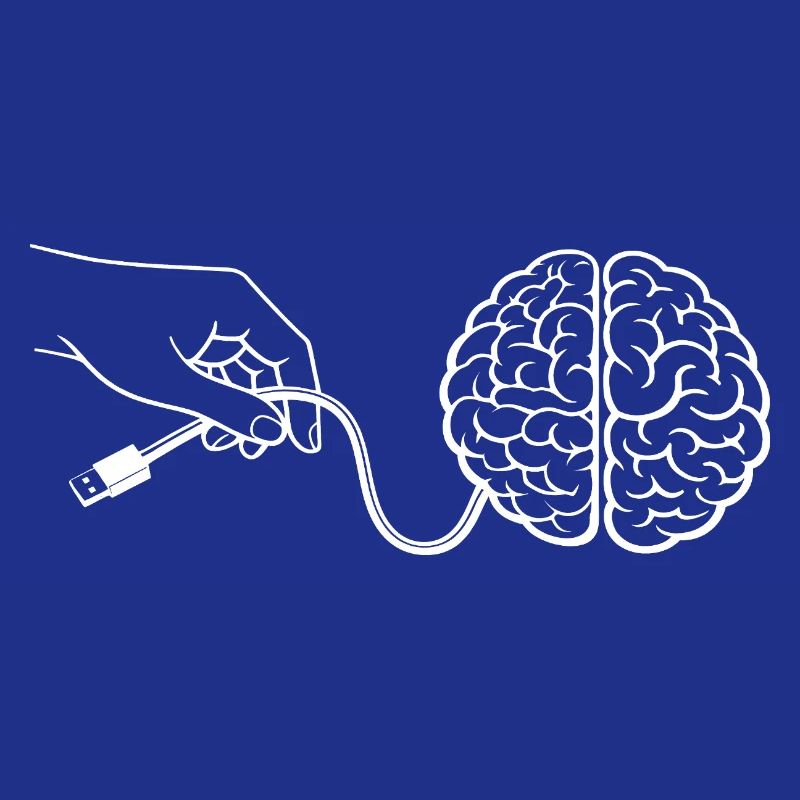 Brain Head Cable Connector Artificial Intelligence