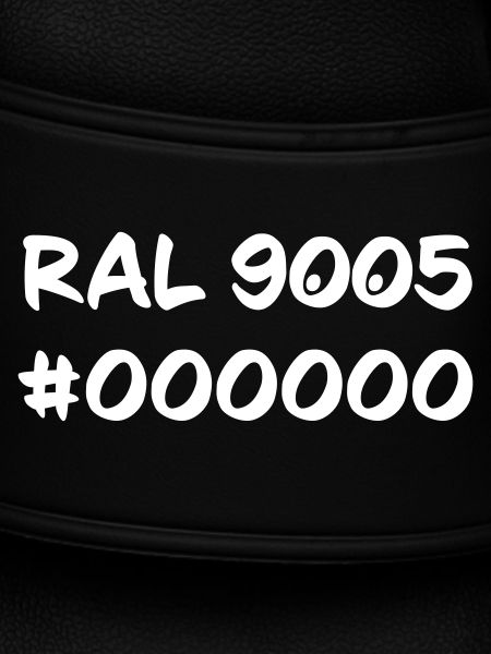 Black Schwarz RAL9005 #000000