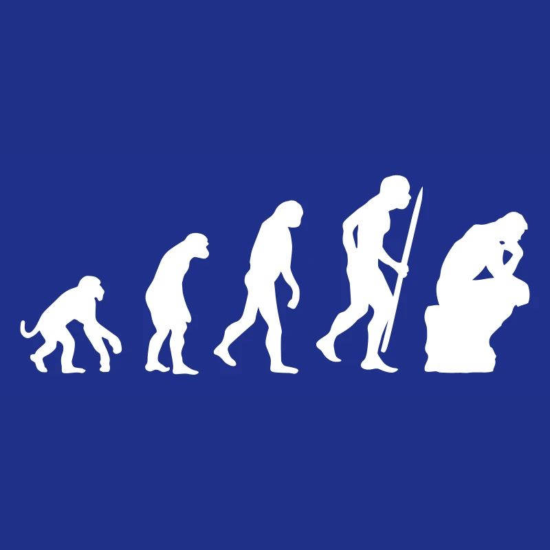 Evolution of thinker philosophy philosopher funny