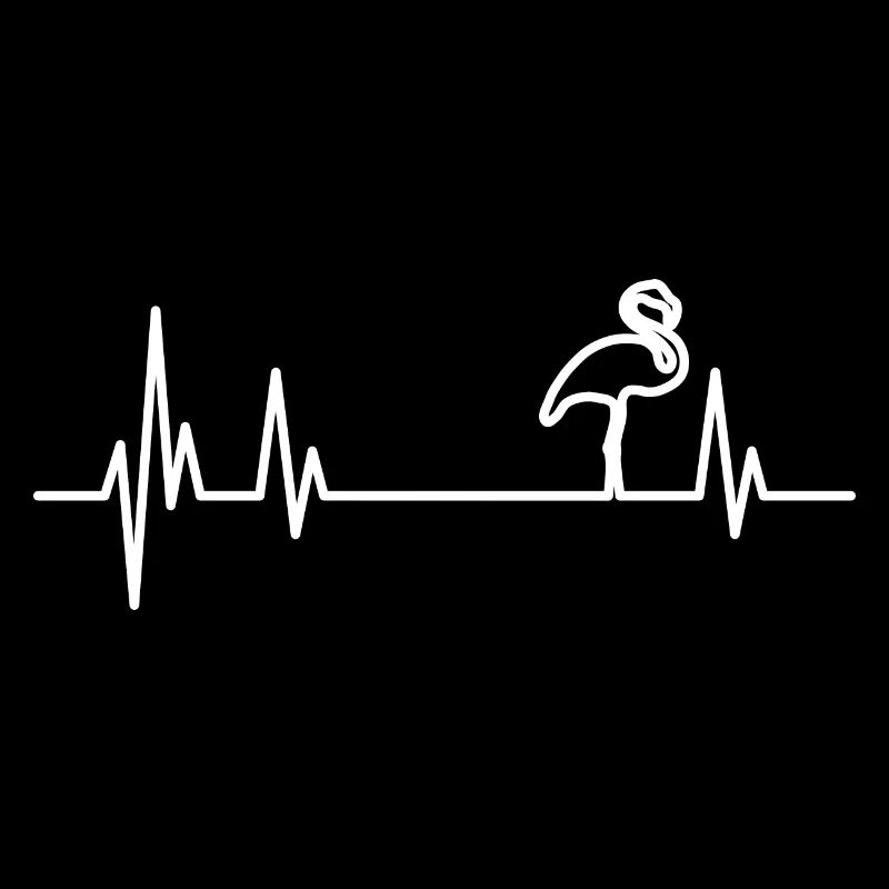 Flamingo Heartbeat weiss