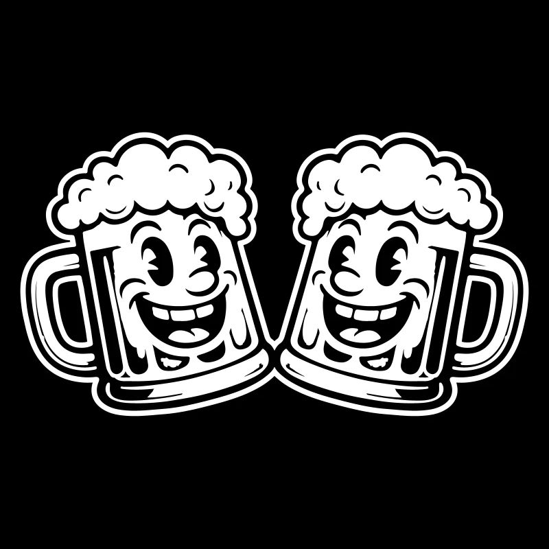Bierglas Lustig Bier Comic