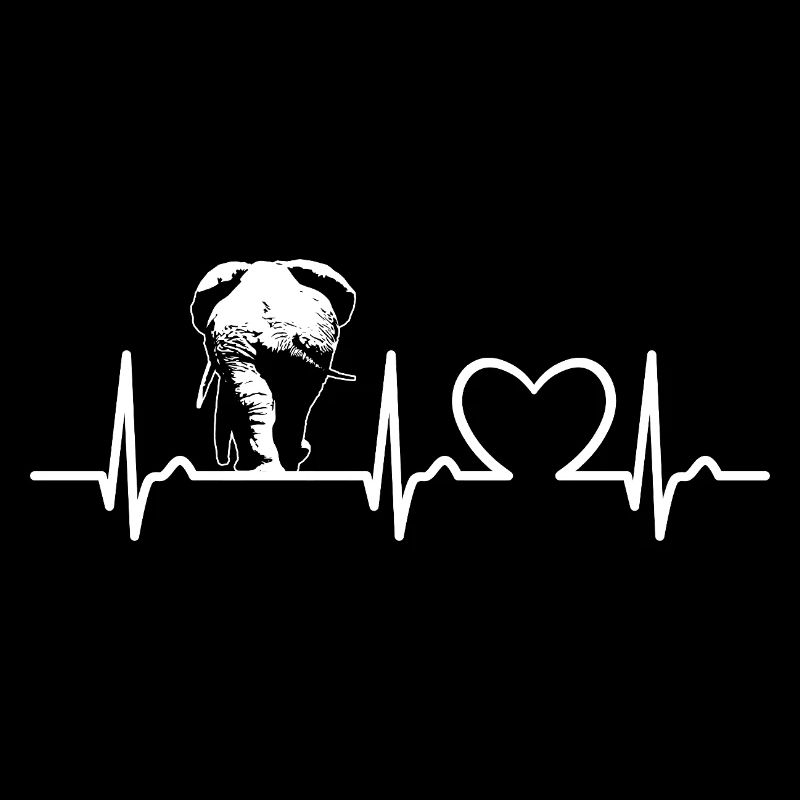 Courbe ECG Éléphant - Courbe Cardiaque - Pouls