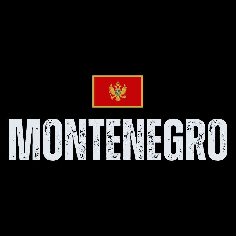 Drapeau du Monténégro, j’aime le Monténégro