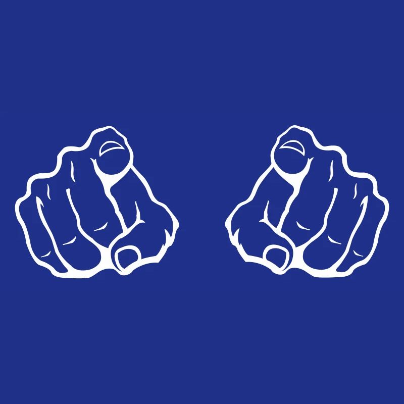 Zwei Zeigefinger Blickfang