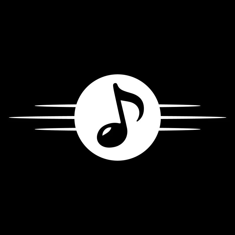 Ligne de symbole des notes de musique