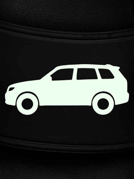 Pastel Car Silhouette
