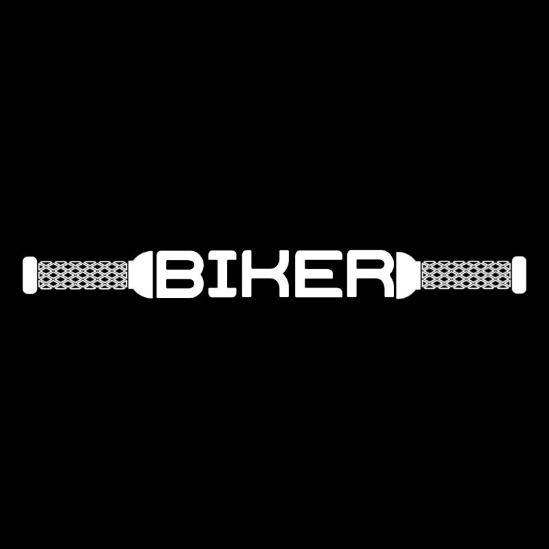 Biker avec poignées moto vélo