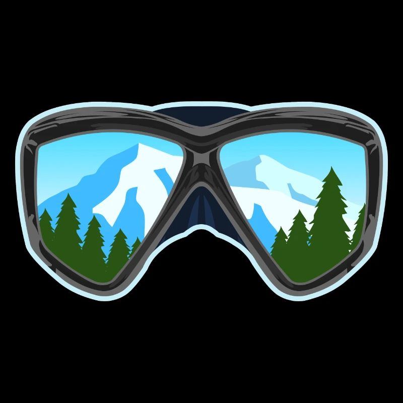 Ski And Snowboard Googles Skier Snowboarder Gift