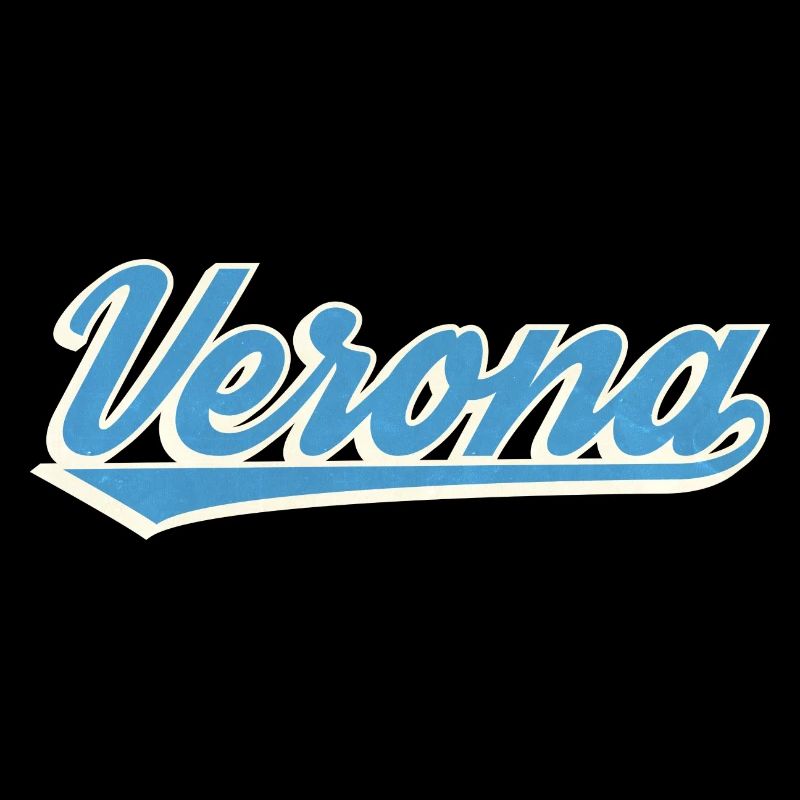 Verona Blue Script Logo