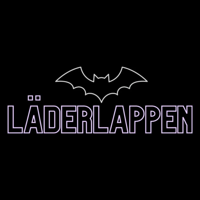 Purple Bat Neon Font Design