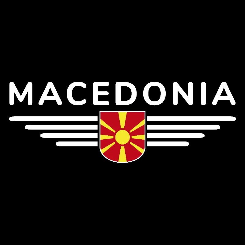 Conception de t-shirt Macédoine pour les fans
