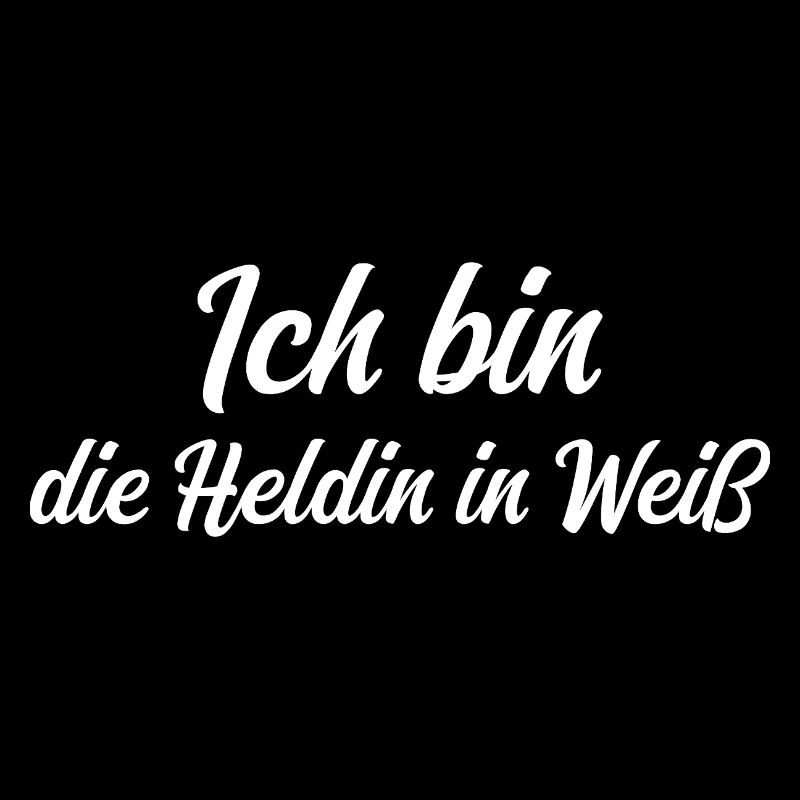 Ich bin die Heldin in Weiß
